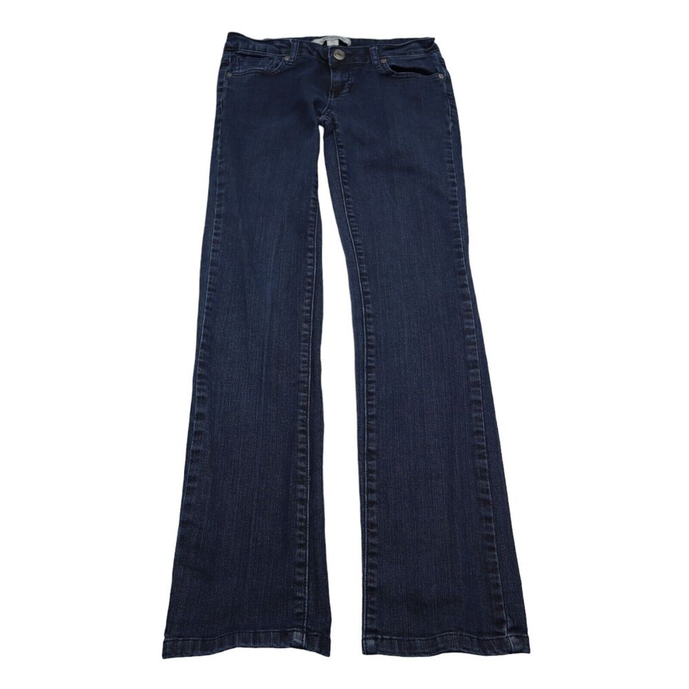 Forever Twenty One Pants Womens 28 Blue Low Rise Flat Front Bootcut Denim Jeans